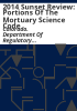 2014_sunset_review__Portions_of_the_Mortuary_Science_Code