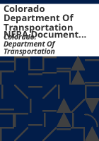 Colorado_Department_of_Transportation_NEPA_document_development_and_review_procedures