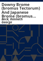 Downy_brome__bromus_tectorum__and_Japanese_brome__bromus_japonicus__biology__ecology__and_management
