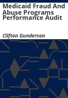 Medicaid_fraud_and_abuse_programs_performance_audit