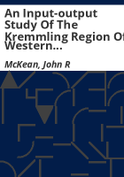 An_input-output_study_of_the_Kremmling_region_of_western_Colorado