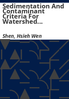 Sedimentation_and_contaminant_criteria_for_watershed_planning_and_management