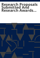 Research_proposals_submitted_and_research_awards_received_annual_report