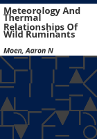 Meteorology_and_thermal_relationships_of_wild_ruminants