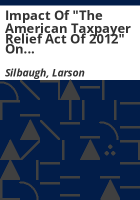 Impact_of__The_American_taxpayer_relief_act_of_2012__on_the_December_2012_economic_and_revenue_forecast