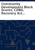 Community_development_block_grants__CDBG__Recovery_Act_program_implementation_plan