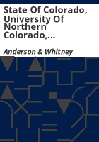 State_of_Colorado__University_of_Northern_Colorado__financial_and_compliance_audits__years_ended_June_30__2009_and_2008