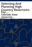 Selecting_and_planning_high_country_reservoirs_for_recreation_within_a_multipurpose_management_framework